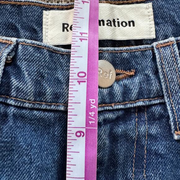 Reformation Jeans Women's Blue Julia High Cigarette Denim Sz 25 - Picture 9 of 9